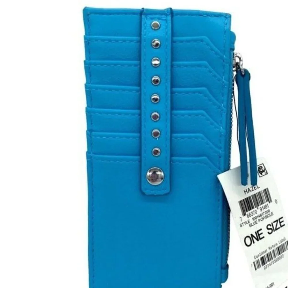 INC International Concepts Women's Blue Hazel Card Wallet New